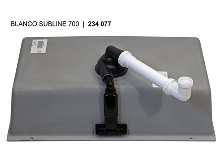 Мойка Blanco SUBLINE 700-U SILGRANIT отводная арматура InFino® кофе preview 11