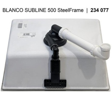 Мойка Blanco SUBLINE 500-IF отводная арматура InFino® белый preview 10
