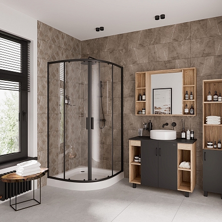 Душевое ограждение Niagara NG-6807-08 black preview 2