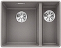 Мойка Blanco SUBLINE 340/160-F отводная арматура InFino® алюметаллик