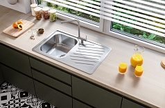 Мойка Alveus Elegant 30 нержавеющая сталь атласная. микротестура