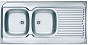 Мойка Alveus Classic 100 нержавеющая сталь микротекстура, крыло слева